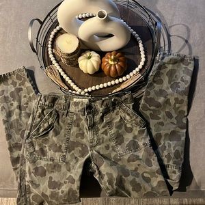🔥Lucky Brand Green Camouflage Cargo Pants! Size:O/25!
